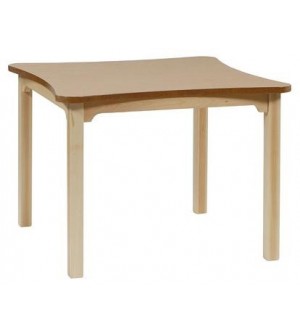 Mesa madera geriátrico 75 cm. de alto