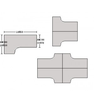 Mesa compacta de oficina 180*120*74