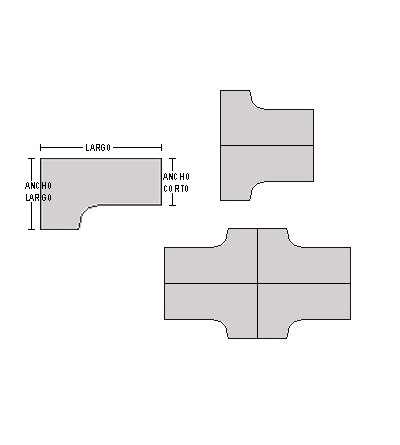 Mesa compacta de oficina 180*120*74