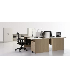 Mesa de oficina compacta 160*120*(80*60)*74