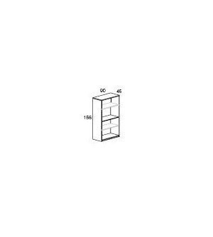 Mueble archivador de oficina sin puertas con estantes