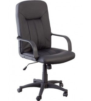 Sillon de oficina en símil piel respaldo Alto